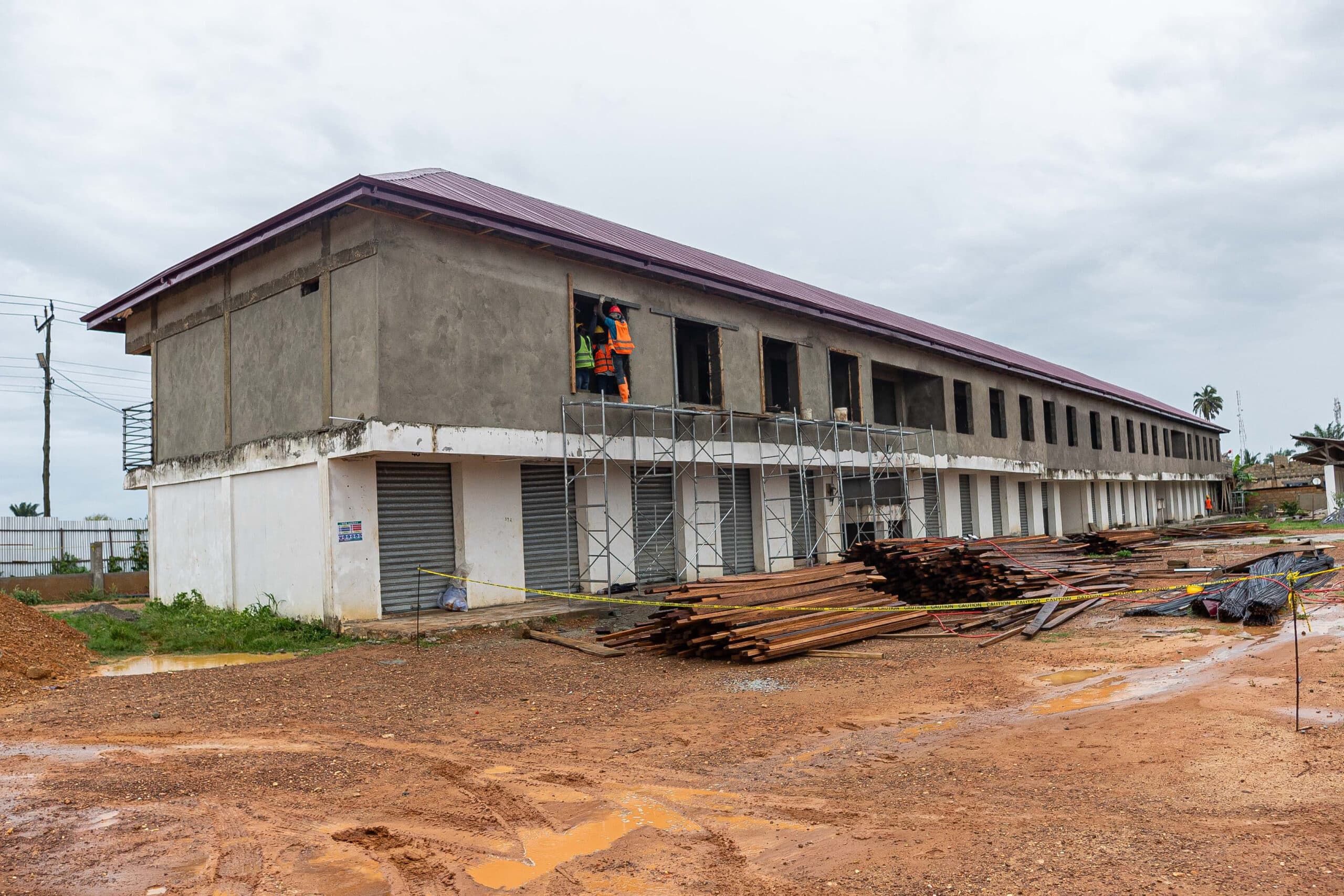 Commercial Building Construction site showcasing Macwest precision