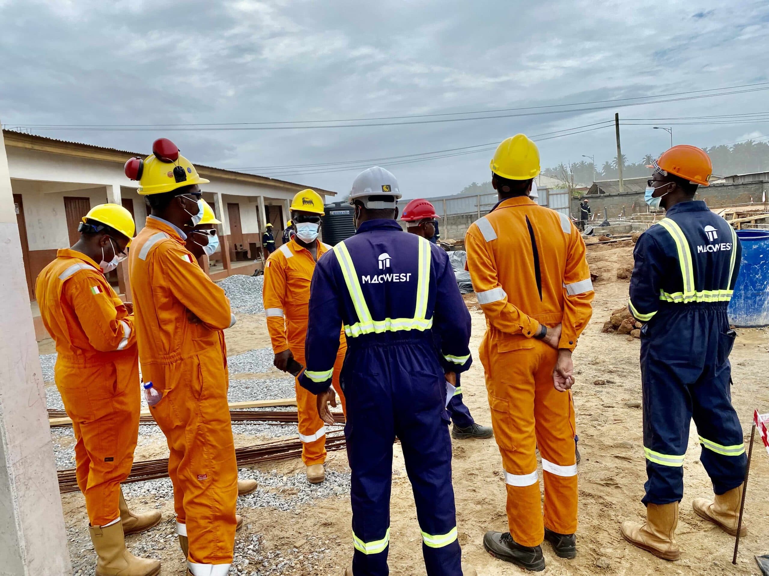 Macwest construction workers in full safety gear