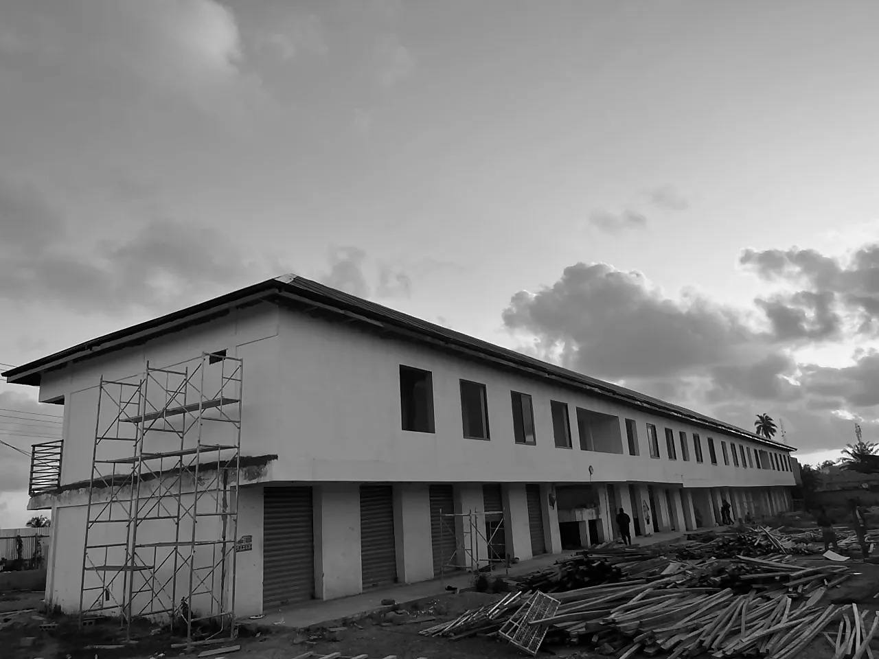 Essiama Market complex overview 4