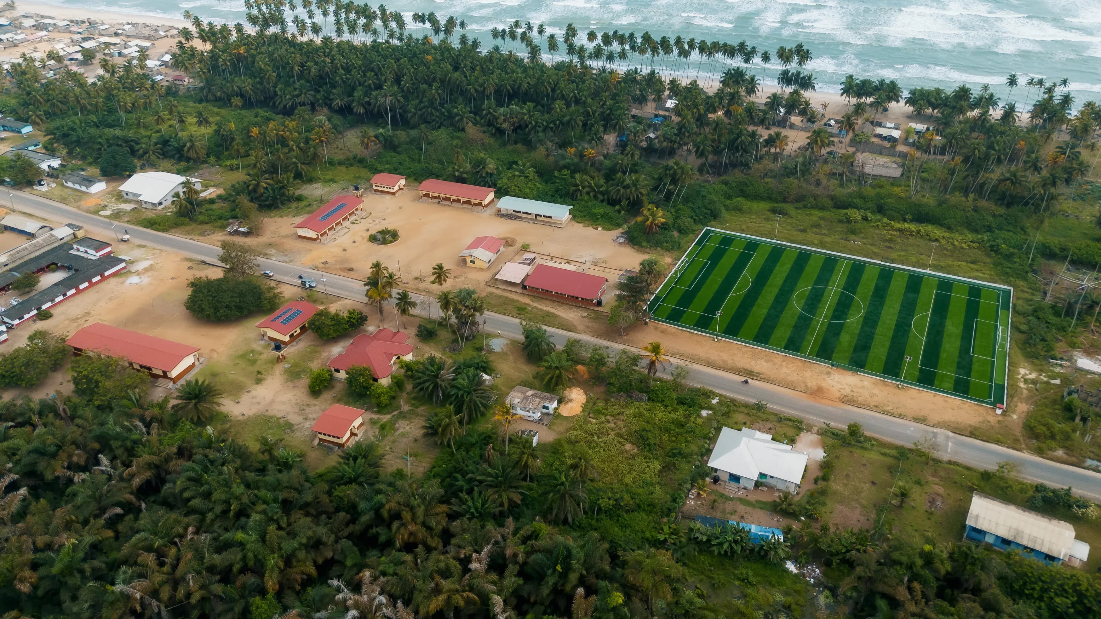 Pitch and surroundings